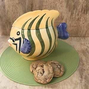 Vintage  Montgomery Ward Fish Cookie Jar.